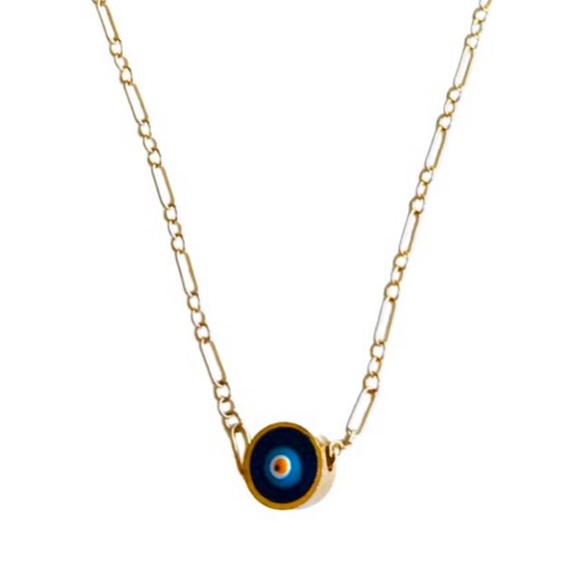 Dainty 16” Evil Eye 🧿 Charm Necklace - Picture 1 of 2